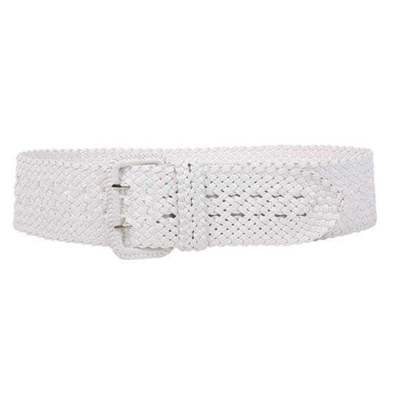 Women's 3" Wide Hand Made Braided Square Buckle Belt