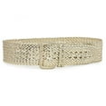 thumbnail image 1 of Women's 3" Wide Hand Made Braided Square Buckle Belt, 1 of 3