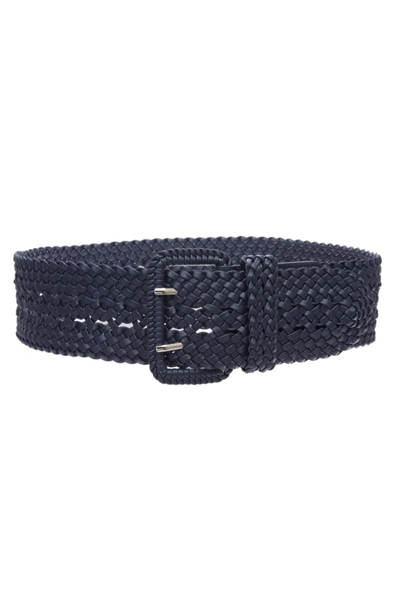 Women's 3" Wide Hand Made Braided Square Buckle Belt