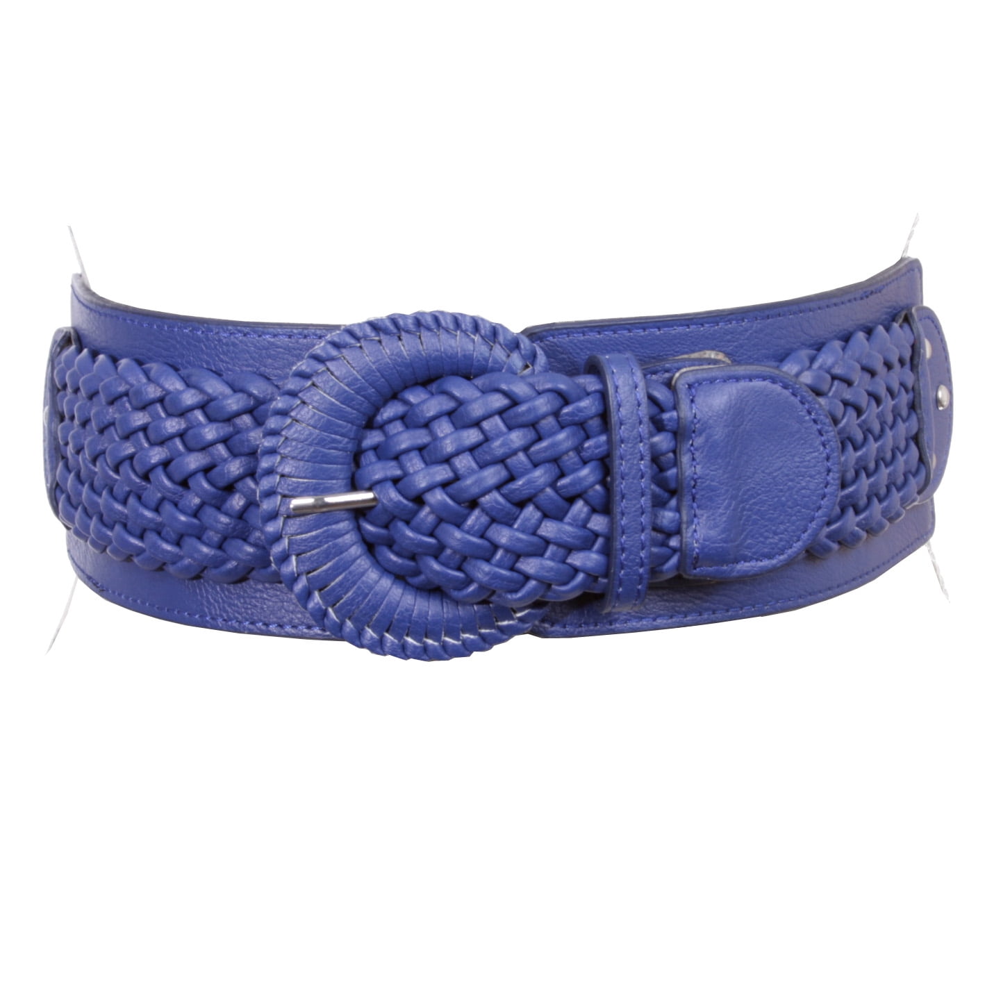 1177 Women Elastic Braided Wide Stretchy Belt Fashion Ladies Waist Braided Stretch Elastic Belt 1 1/4 main image 4