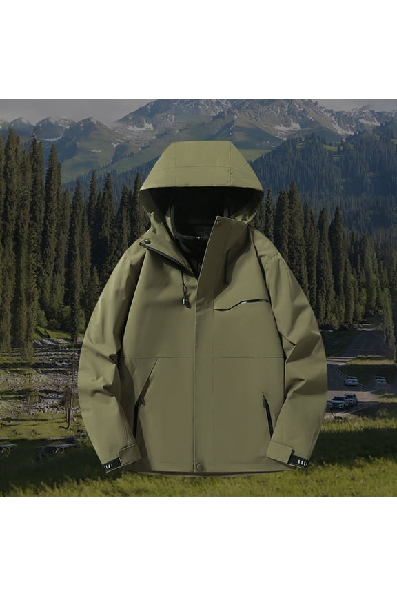 Women's 3-in-1 Waterproof Jacket with Fleece Liner Windbreaker Softshell Raincoat Winter Ski for Rain Snow Outdoor Hiking