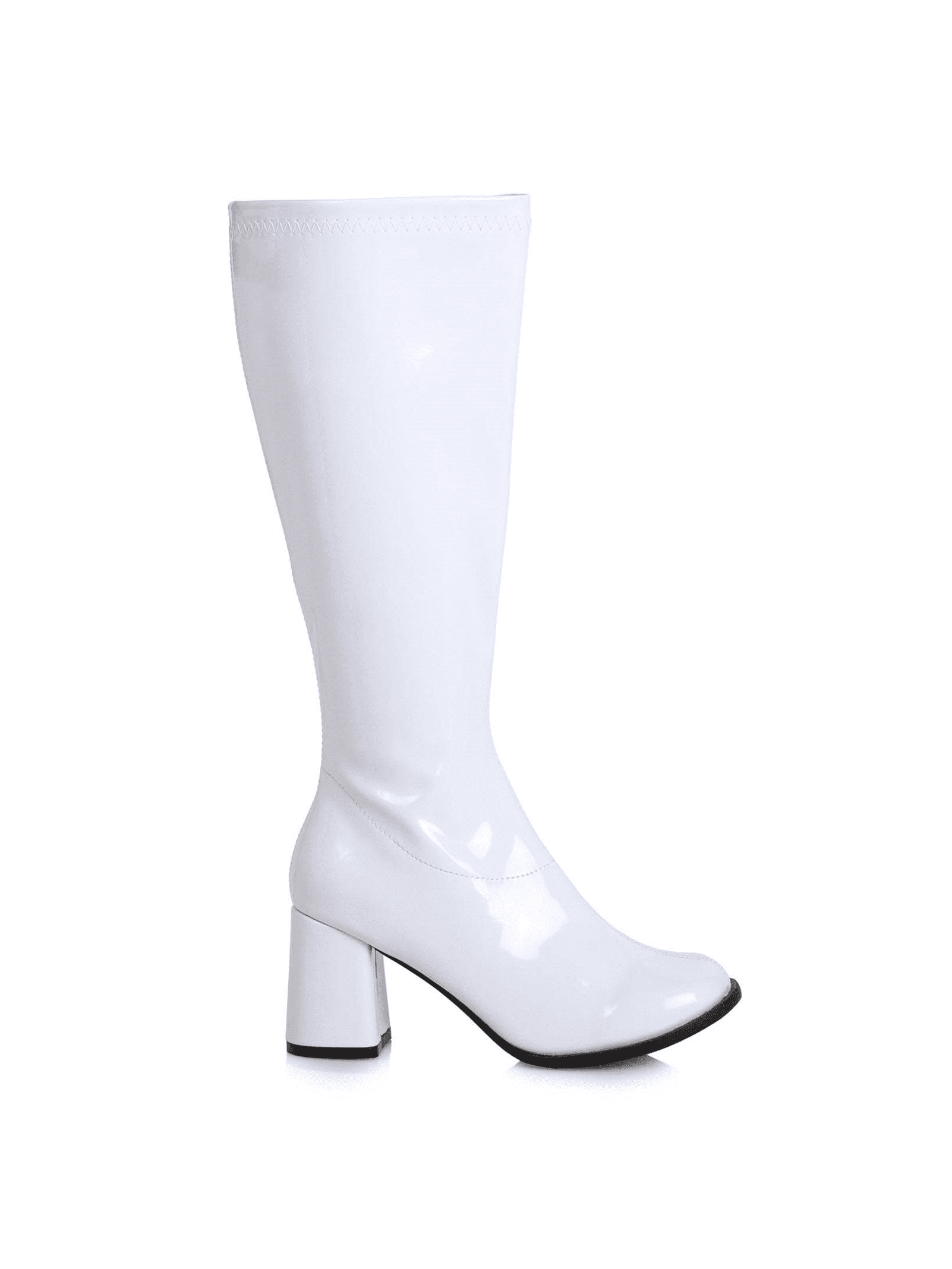 White short hot sale gogo boots