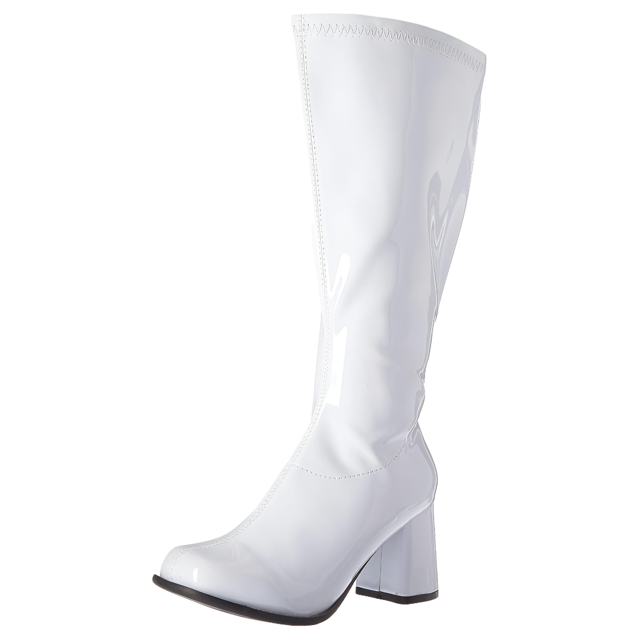 Women s 3 inch Wide Width White GoGo Boot Walmart