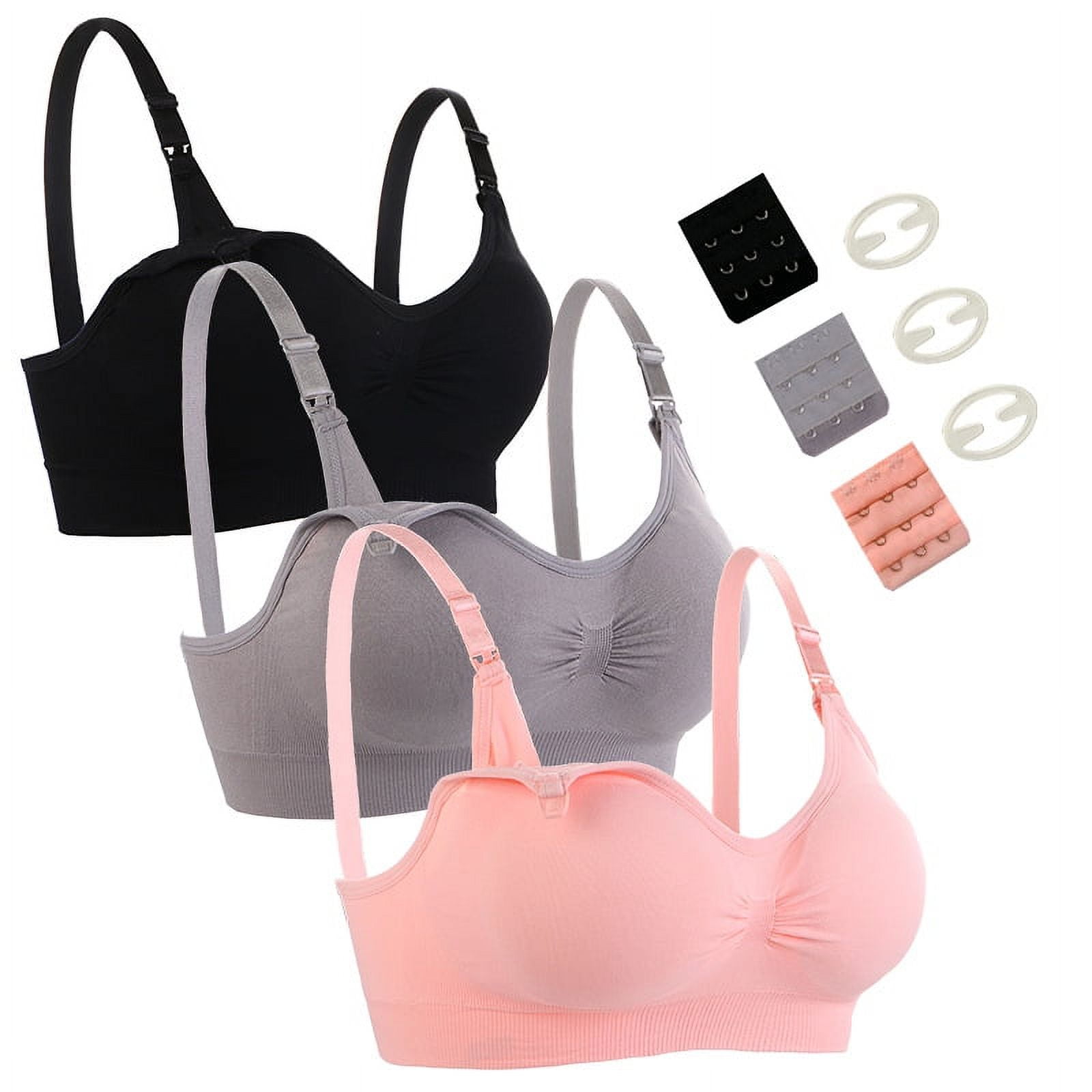 Women's 3piece set No underwired plussize Maternity nursing bra