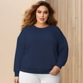 thumbnail image 1 of Women's 330g 100% Cotton Dropped Shoulder Crew Neck Sweatshirt, 1 of 16