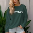 thumbnail image 1 of Women's 330g 100% Cotton New York Graphic Crew Neck Sweatshirt, 1 of 14