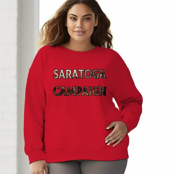 Women's 330gm 100% Cotton SARATOGA CAMPAIGN Crewneck Sweatshirt