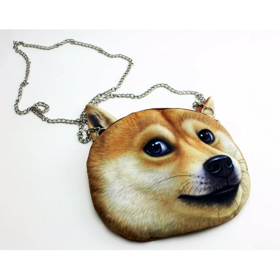 Women's 3D Print Dog Face Crossbody Bag Novelty Purse