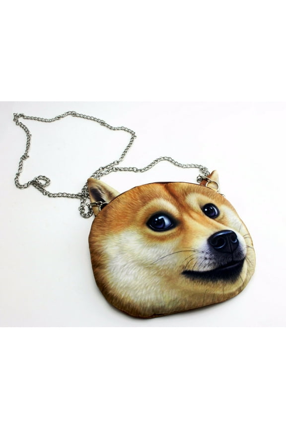 Women's 3D Print Dog Face Crossbody Bag Novelty Purse