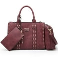 thumbnail image 1 of Women's 3Pcs Purse Handbag Shoulder Bag Tote Satchel Hobo Bag Briefcase Work Bag for Ladies, 1 of 9