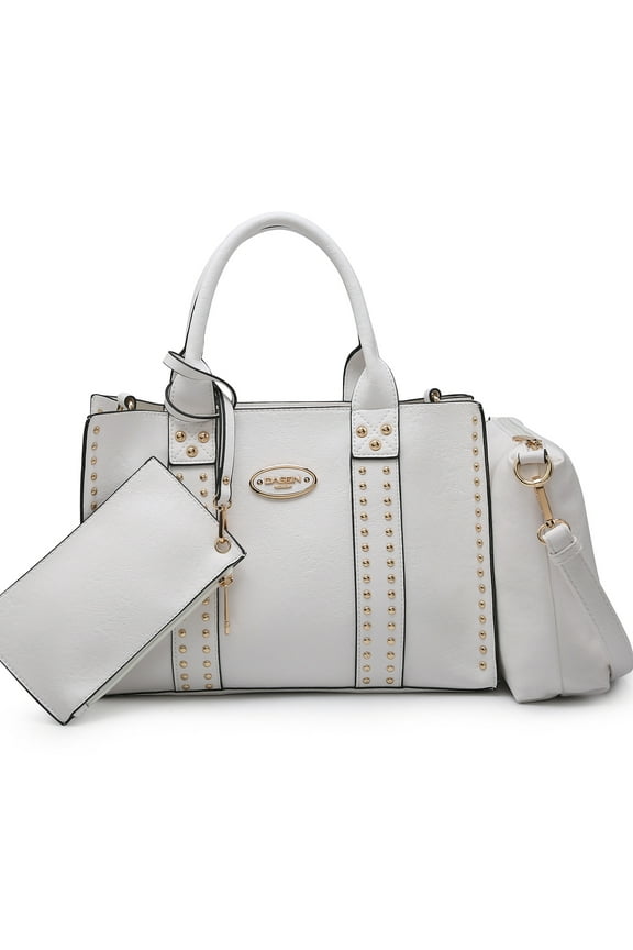 Women's 3Pcs Purse Handbag Shoulder Bag Tote Satchel Hobo Bag Briefcase Work Bag for Ladies