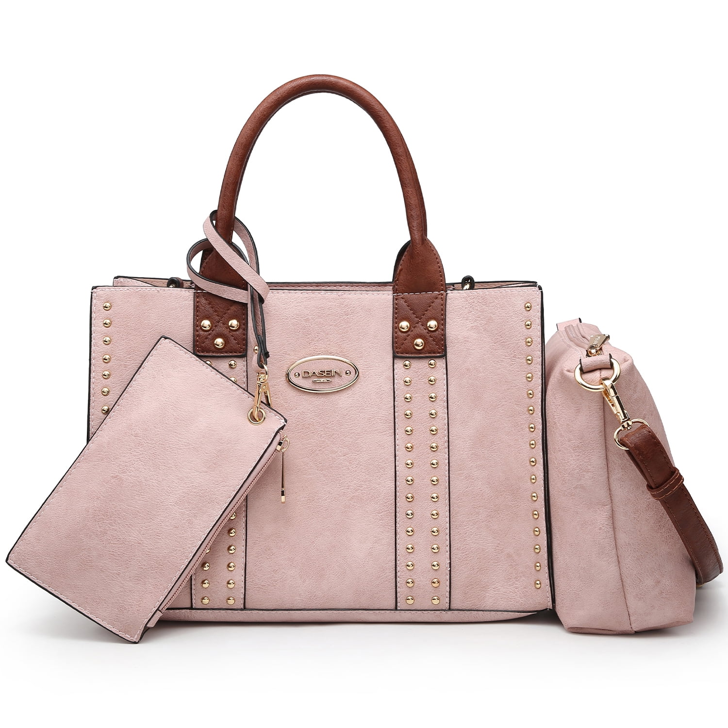 SCARLETON Women's Faux Leather Tote Bag - Stylish Shoulder Bag With Detachable Pouch, Perfect For Work, Travel & Everyday Use