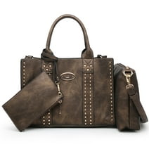 Women's 3Pcs Purse Handbag Shoulder Bag Tote Satchel Hobo Bag Briefcase Work Bag for Ladies