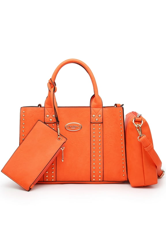 Women's 3Pcs Purse Handbag Shoulder Bag Tote Satchel Hobo Bag Briefcase Work Bag for Ladies