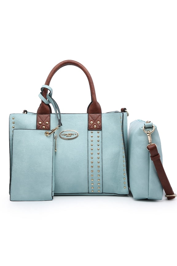 Women's 3Pcs Purse Handbag Shoulder Bag Tote Satchel Hobo Bag Briefcase Work Bag for Ladies