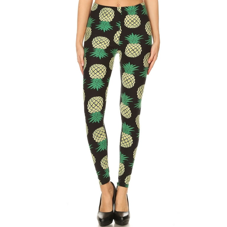 Pineapple print leggings discount