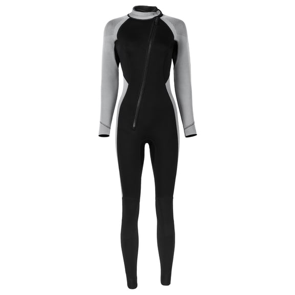 Women's 3mm Full Body Neoprene Wetsuit One Piece Long Sleeve Cold Water Thermal Protection for Surfing Diving Snorkeling & Winter Sports