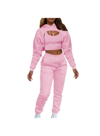 Nike crop clearance top sweatsuit