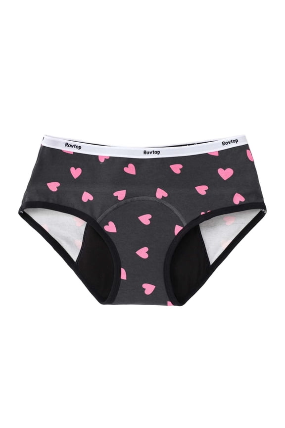 Women's 4-Layer Leakproof Menstrual Panties, Soft Period Briefs for Teens & Girls, Pack of 6, First Period Starter Underwear, Multipack