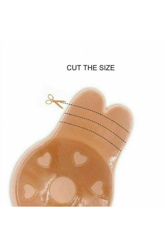 Women's 4 Pcs Invisible Breast Nipple Cover Lift Sticky Silicone Gel Push Up Bra