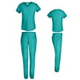 thumbnail image 1 of Women's 4 Way Stretch Top with Tapered Leg Scrub Pants, 1 of 3
