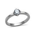 thumbnail image 1 of Women's .46 Ct Solitaire Cubic Zirconia, Stainless Steel Engagement Ring Size 9, 1 of 5