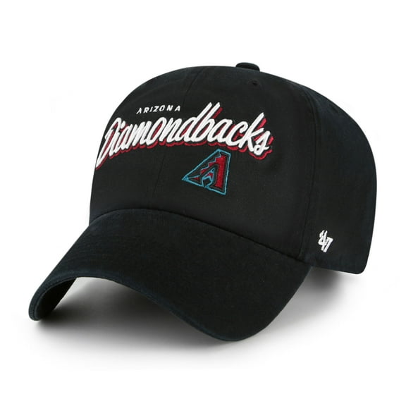 Women's '47 Black Arizona Diamondbacks Ariana Clean Up Adjustable Hat