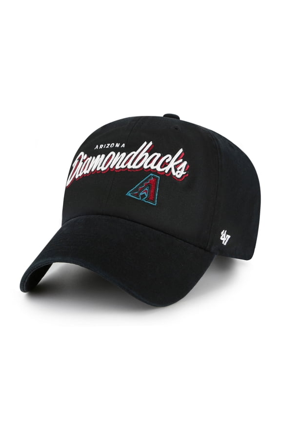 Women's '47 Black Arizona Diamondbacks Ariana Clean Up Adjustable Hat