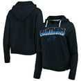 thumbnail image 1 of Women's '47 Black Carolina Panthers Color Rise Kennedy Notch Neck Pullover Hoodie, 1 of 3