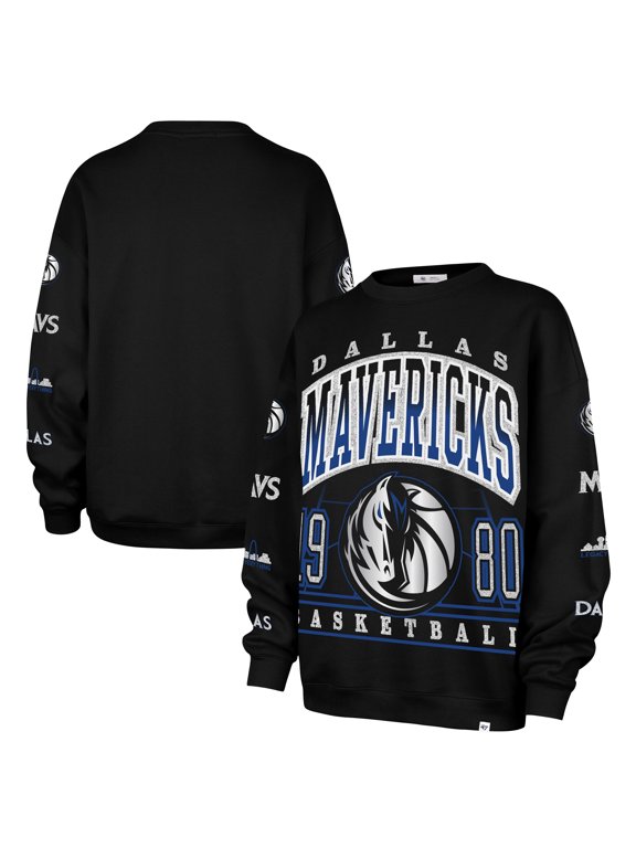 Women's '47 Black Dallas Mavericks 2025/26 City Edition Go Big Oversized Sweatshirt