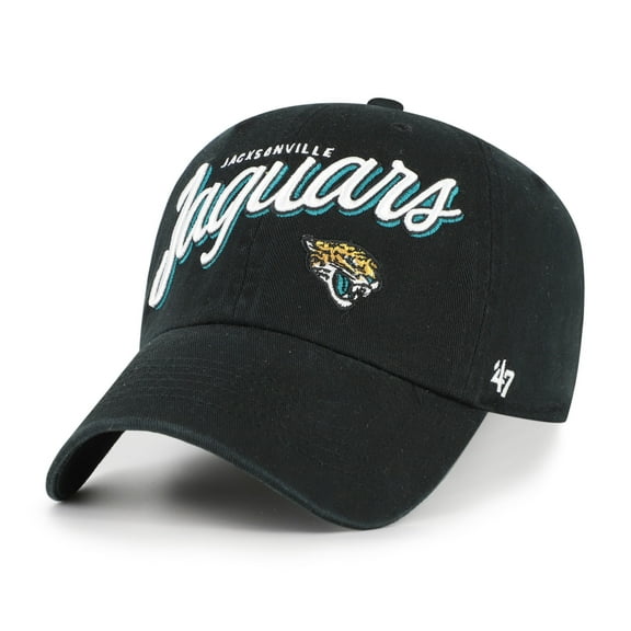 Women's '47 Black Jacksonville Jaguars Ariana Clean Up Adjustable Hat