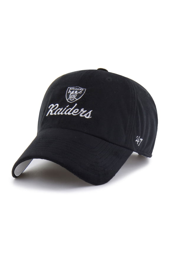 Women's '47  Black Las Vegas Raiders Spirited Clean Up Adjustable Hat