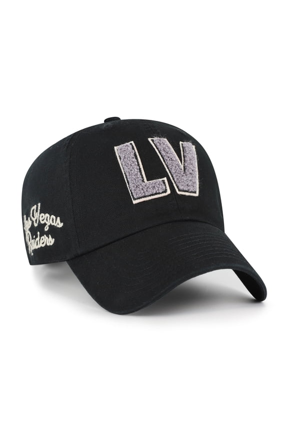 Women's '47 Black Las Vegas Raiders Zoey Clean Up Adjustable Hat