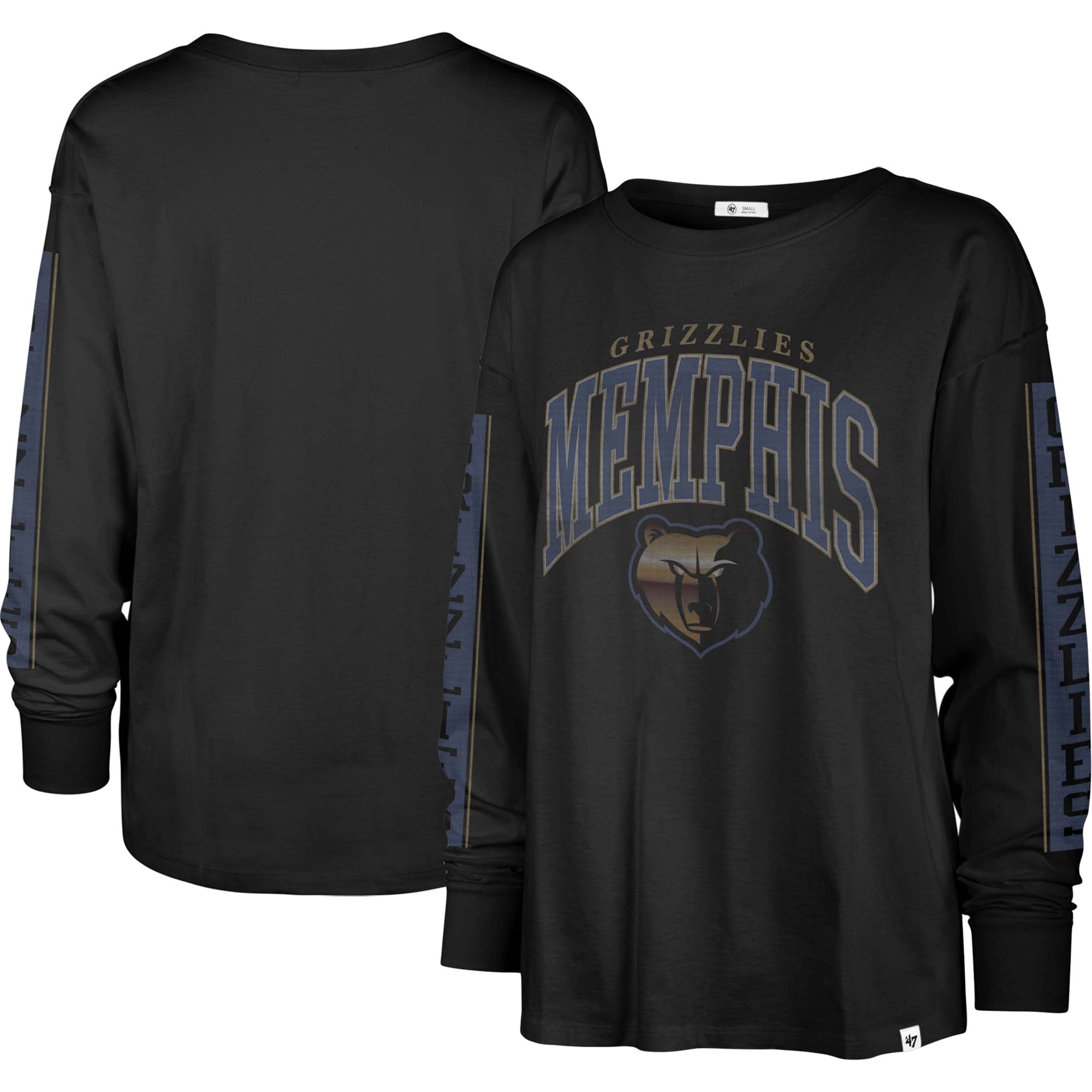 Women's '47 Black Memphis Grizzlies City Edition SOA Long Sleeve T-Shirt - Walmart.com