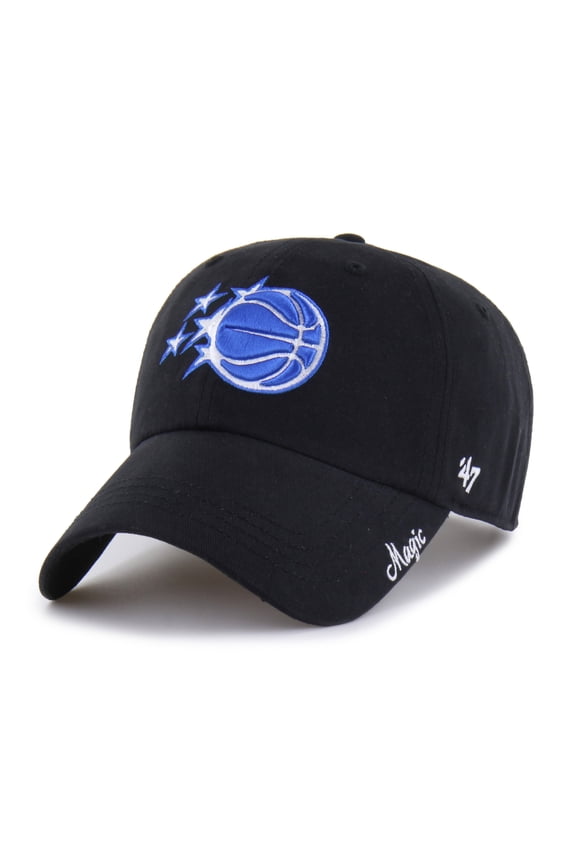 Women's '47 Black Orlando Magic Miata Clean Up Adjustable Hat