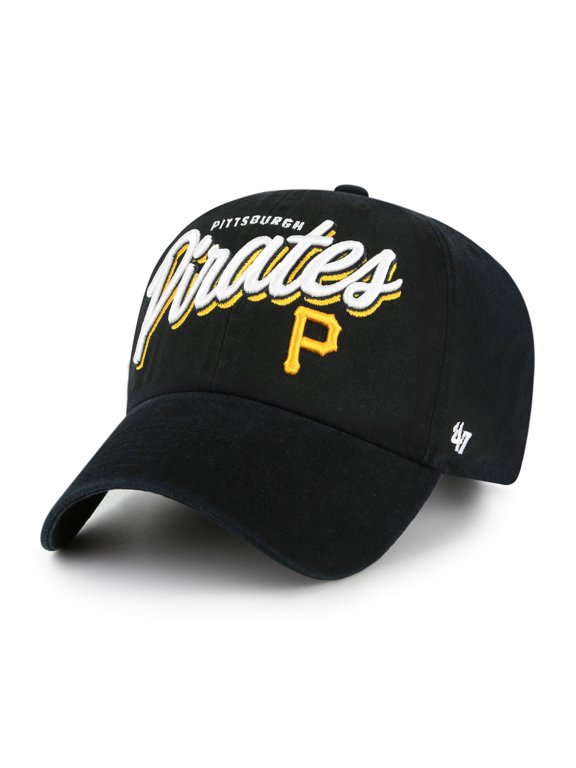 Women's '47 Black Pittsburgh Pirates Ariana Clean Up Adjustable Hat