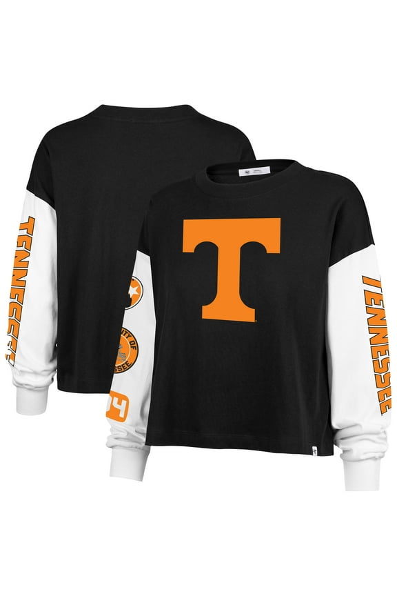 Women's '47 Black Tennessee Volunteers Sydney Long Sleeve T-Shirt