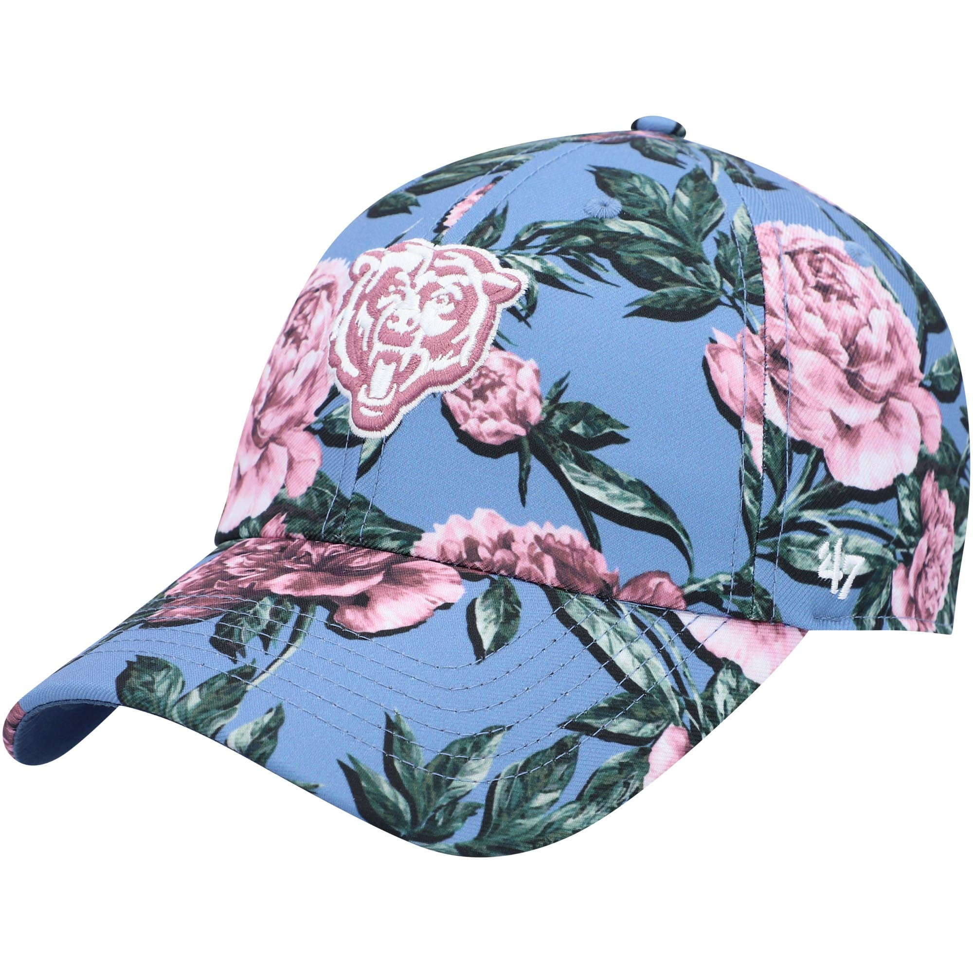 Women's '47 Blue Chicago Bears Peony Clean Up Adjustable Hat - OSFA 