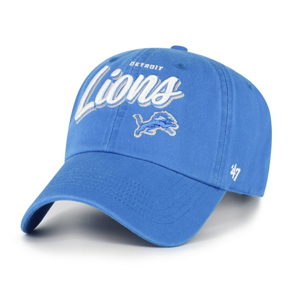 Women's '47 Blue Detroit Lions Ariana Clean Up Adjustable Hat