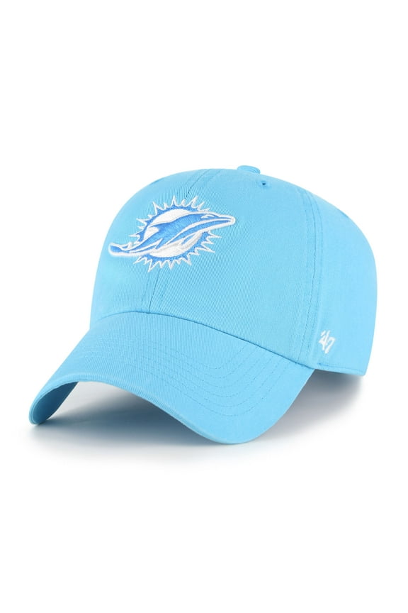 Women's '47 Blue Miami Dolphins Bright Side Clean Up Adjustable Hat