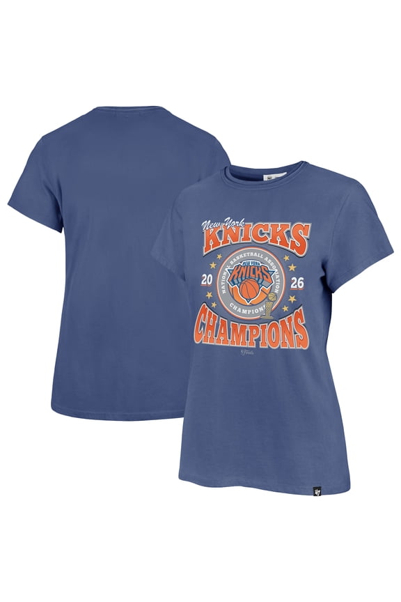 Women's '47 Blue New York Knicks 2026 NBA Finals Champions Frankie T-Shirt