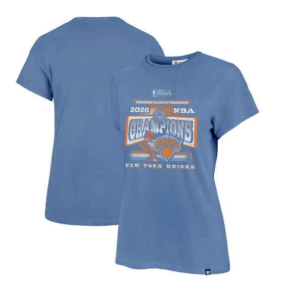 Women's '47 Blue New York Knicks 2026 NBA Finals Champions Frankie T-Shirt