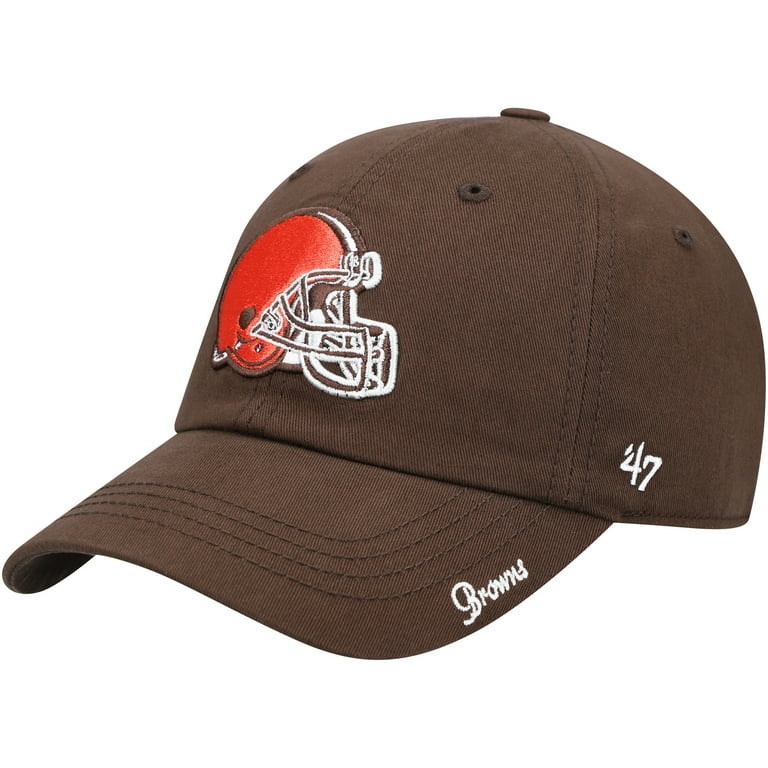 Women s 47 Brown Cleveland Browns Miata Clean Up Primary Adjustable Hat Walmart