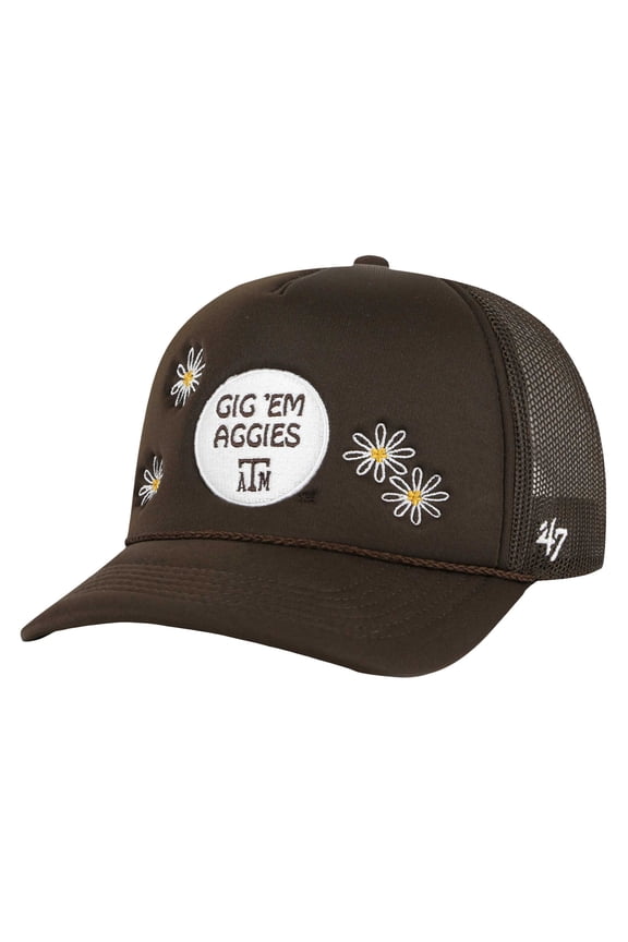 Women's '47 Brown Texas A&M Aggies Tamu Radical Hitch Trucker Adjustable Hat