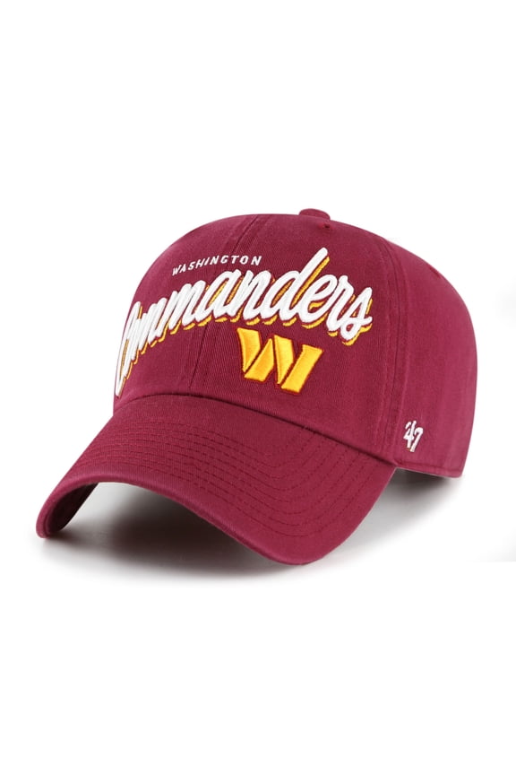 Women's '47 Burgundy Washington Commanders Ariana Clean Up Adjustable Hat