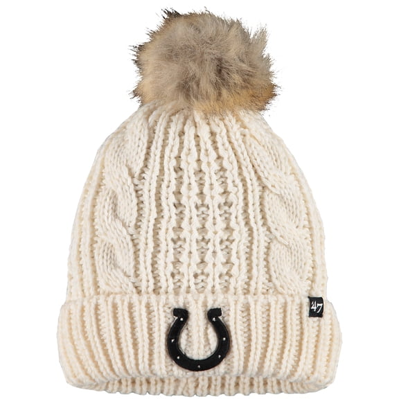 Women's '47 Cream Indianapolis Colts Meeko Cuffed Knit Hat
