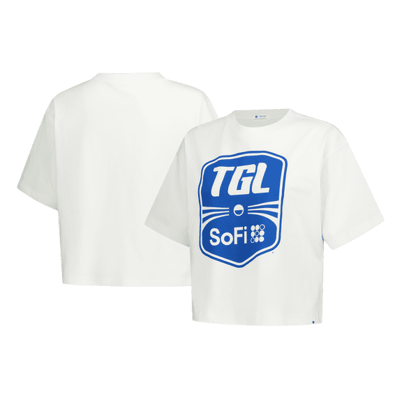 Women's '47 Cream TGL Logo Imprint Reed City Cropped T-Shirt