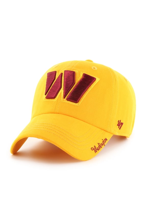 Women's '47 Gold Washington Commanders Miata Clean Up Secondary Logo Adjustable Hat