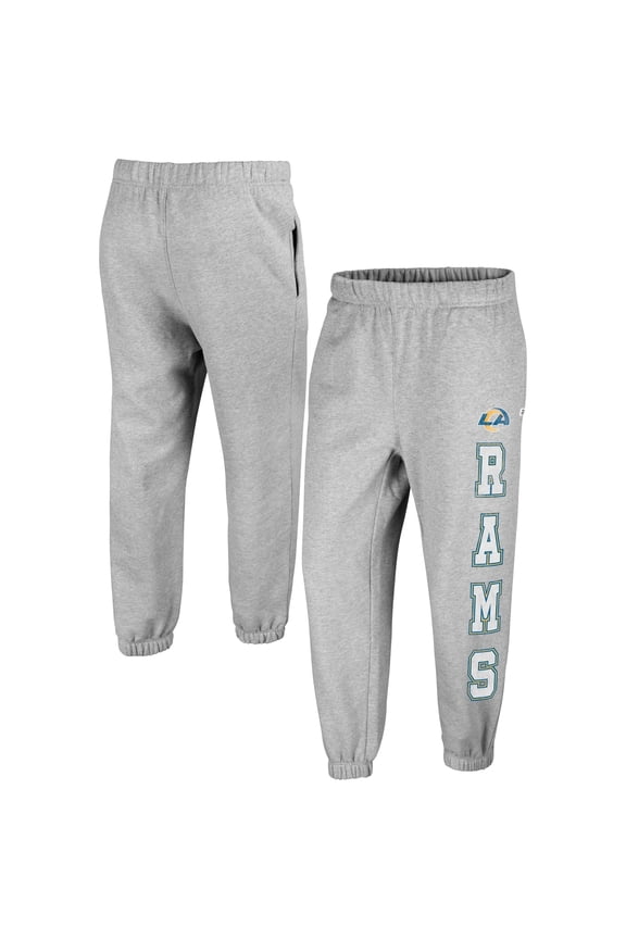 Women's '47 Gray Los Angeles Rams Double Pro Harper Jogger Sweatpants