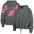 thumbnail image 1 of Women's '47 Gray New Jersey Devils Bright Side Venice Cropped Pullover Hoodie, 1 of 3